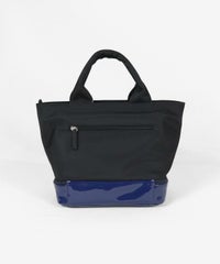 保冷ポケット付き二層バッグ後（ブラック）