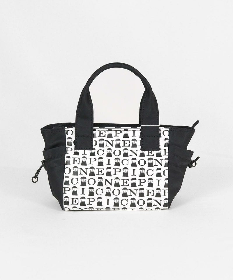 ピコ柄切替バッグ（ブラック）