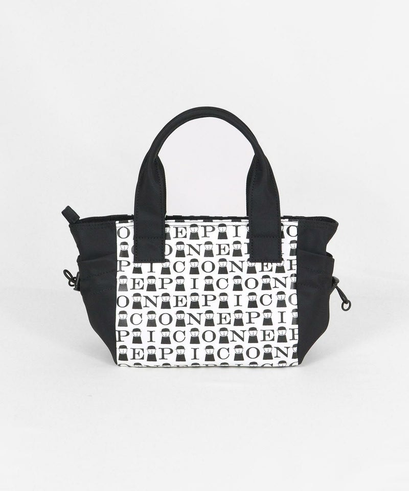 ピコ柄切替バッグ後（ブラック）