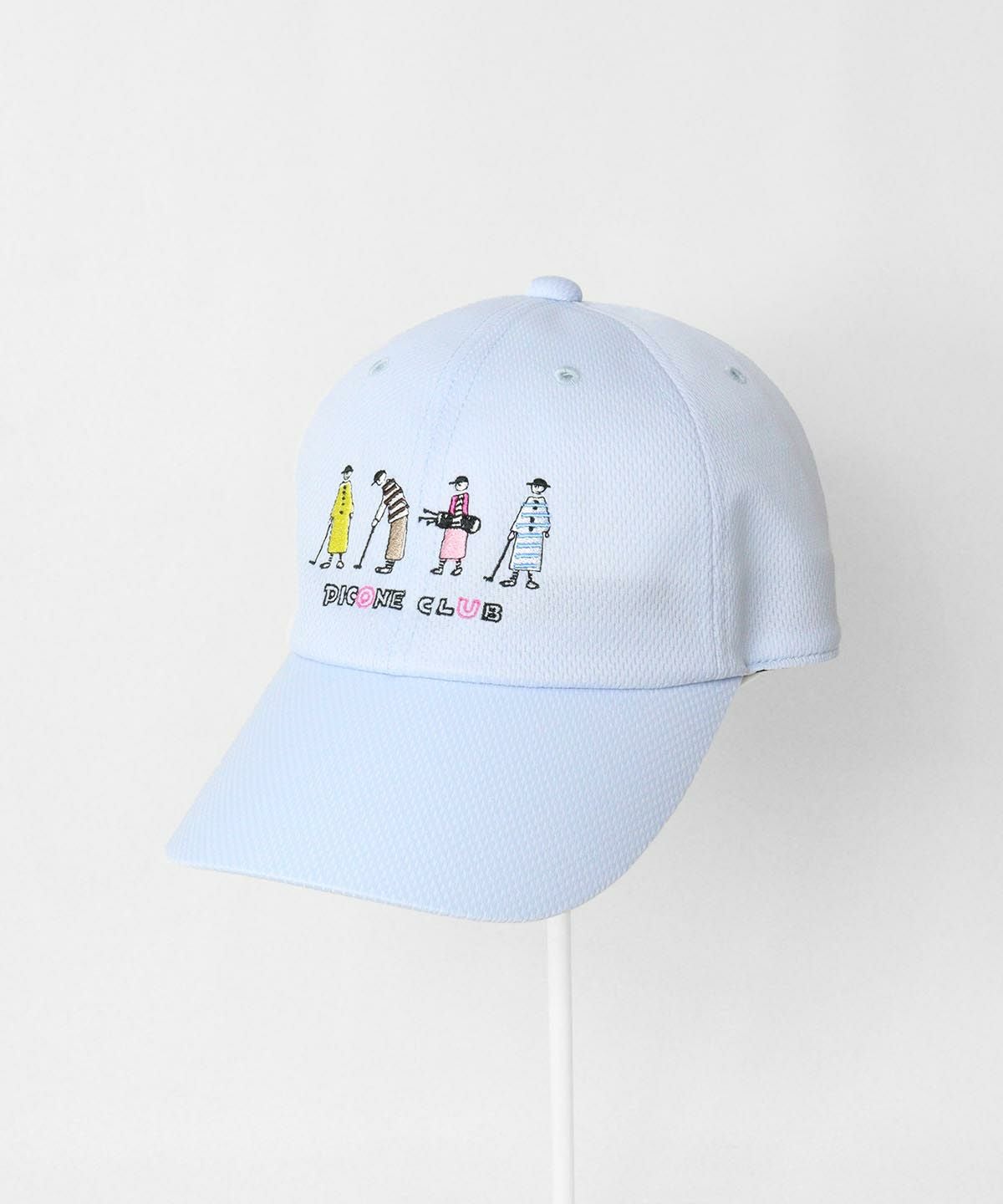 ゴルフピコ柄キャップ(ライトブルー)