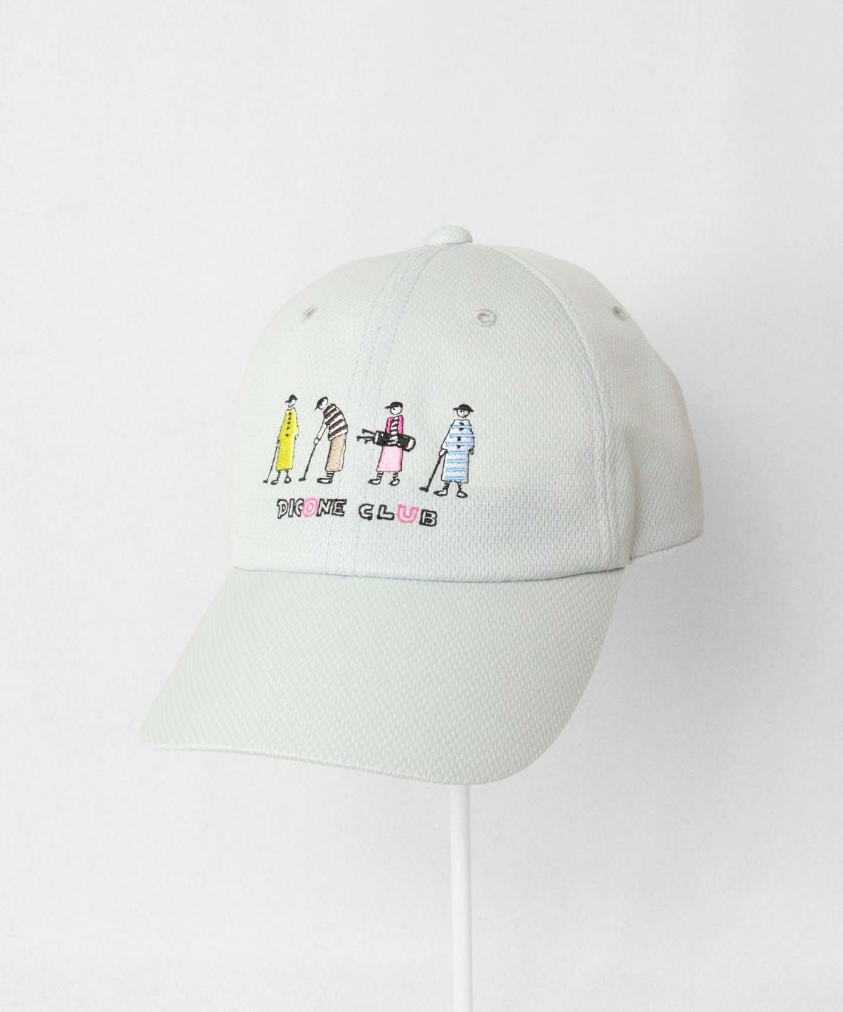ゴルフピコ柄キャップ(ライトグレー)
