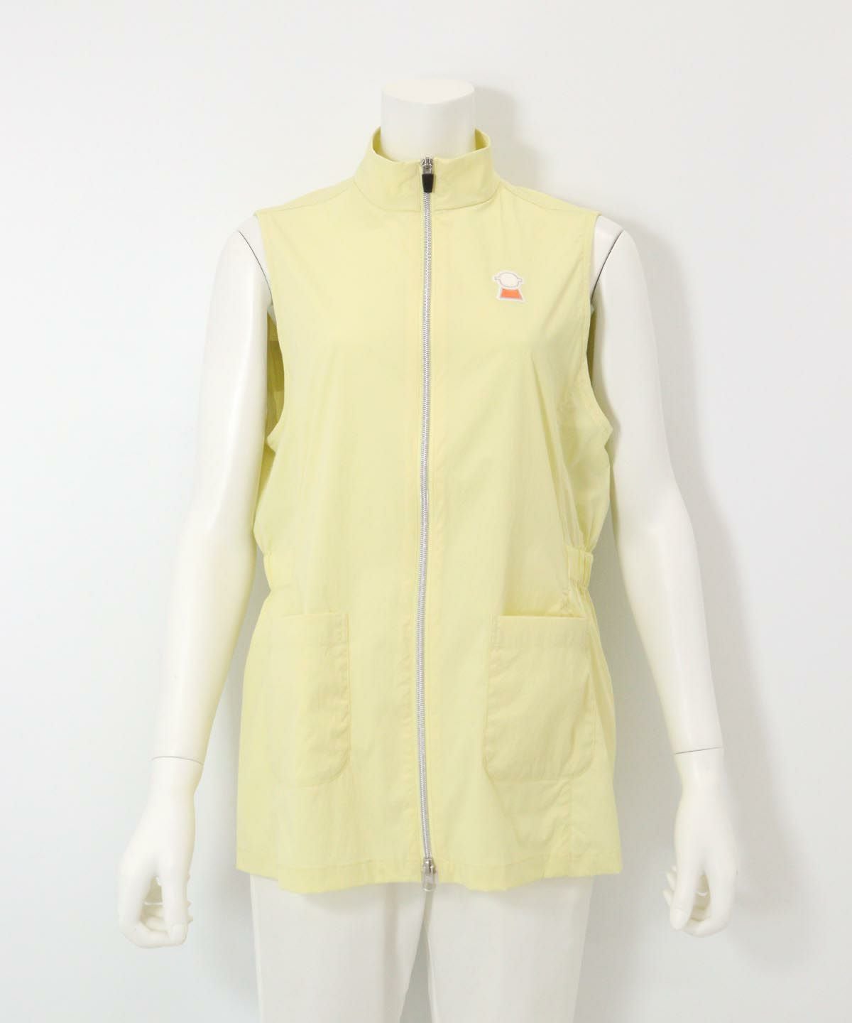 UV撥水ミドルジップベスト（イエロー）