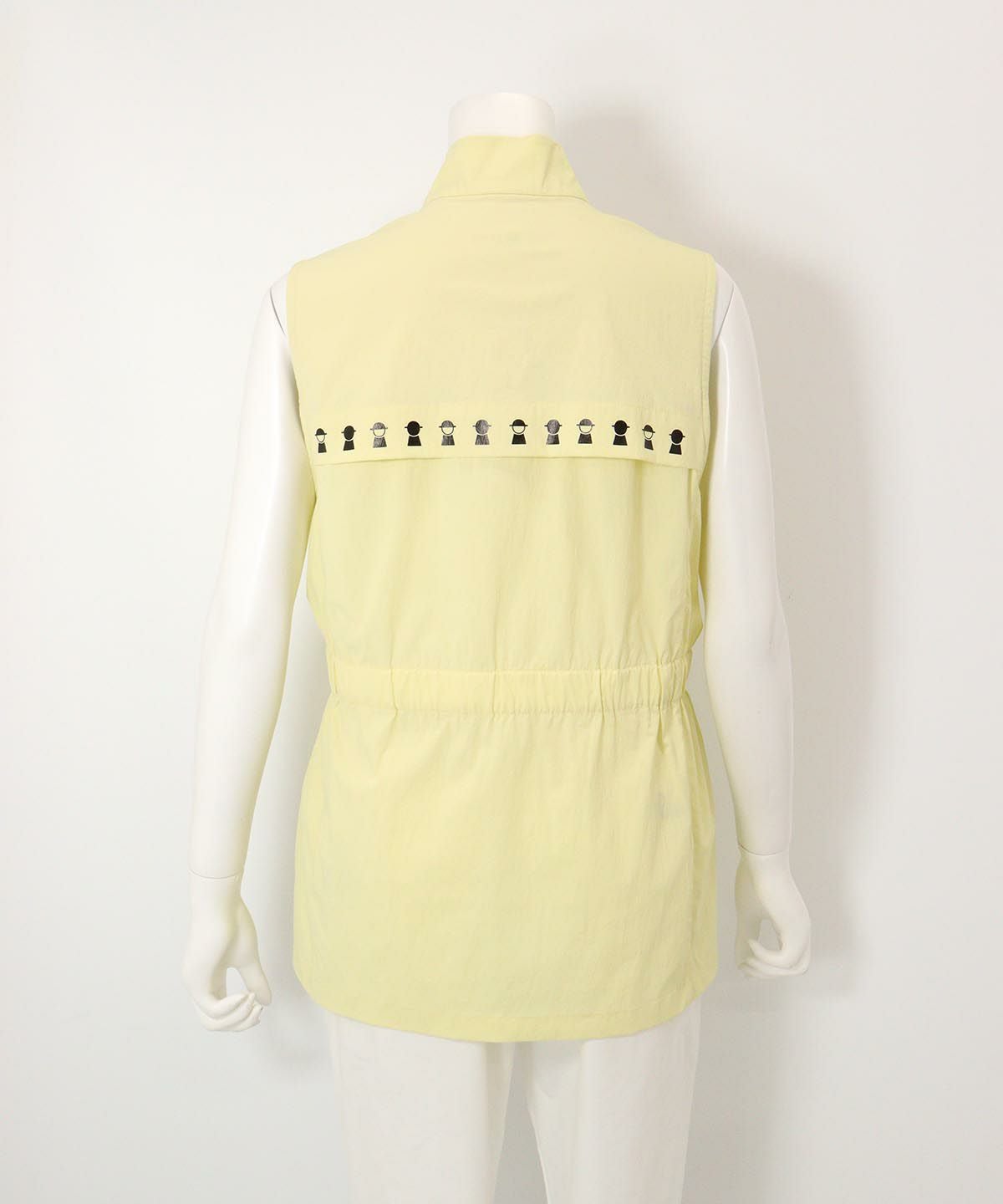 UV撥水ミドルジップベスト後（イエロー）