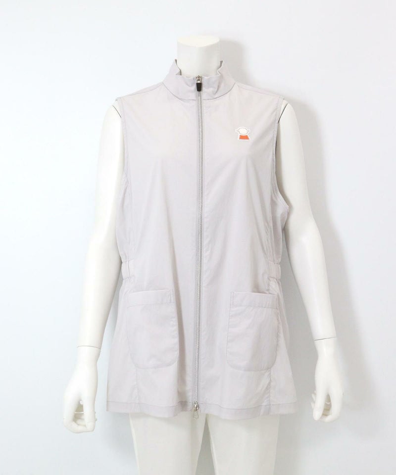 UV撥水ミドルジップベスト（ライトグレー）