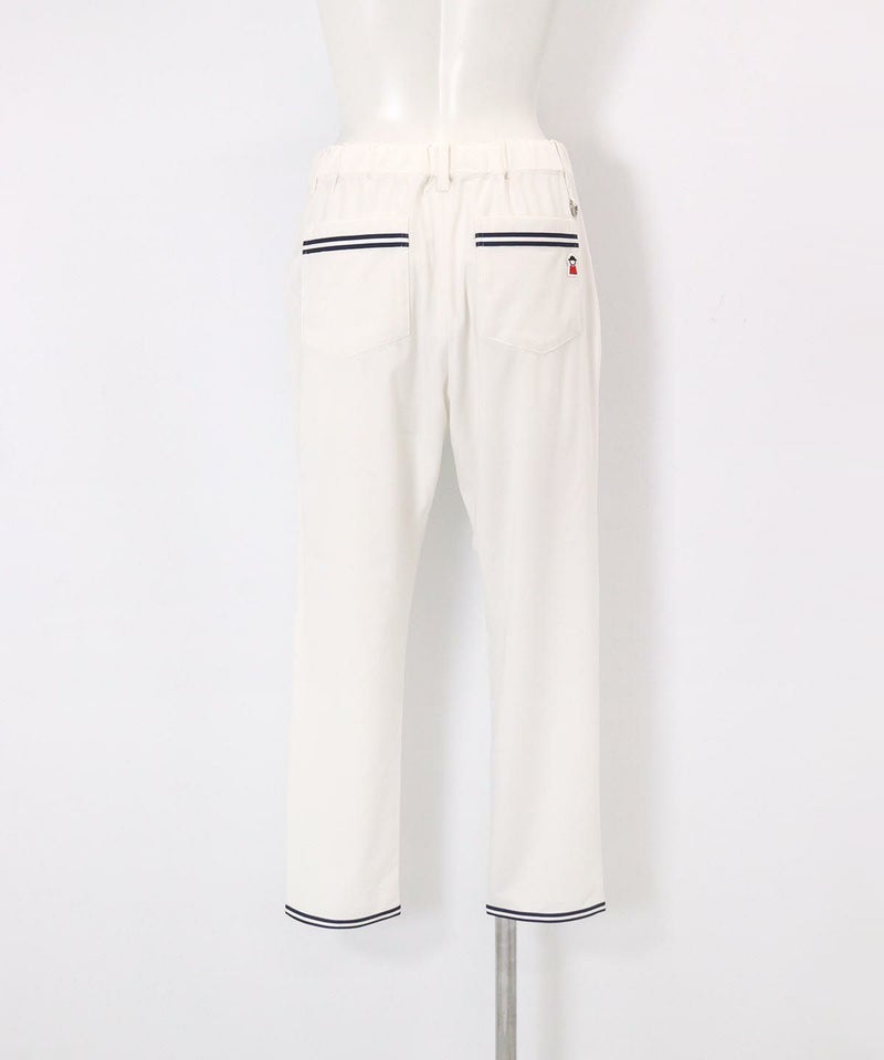 UV速乾ヘムラインパンツ後（ホワイト）