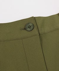 ウエストボタン部分（カーキ）