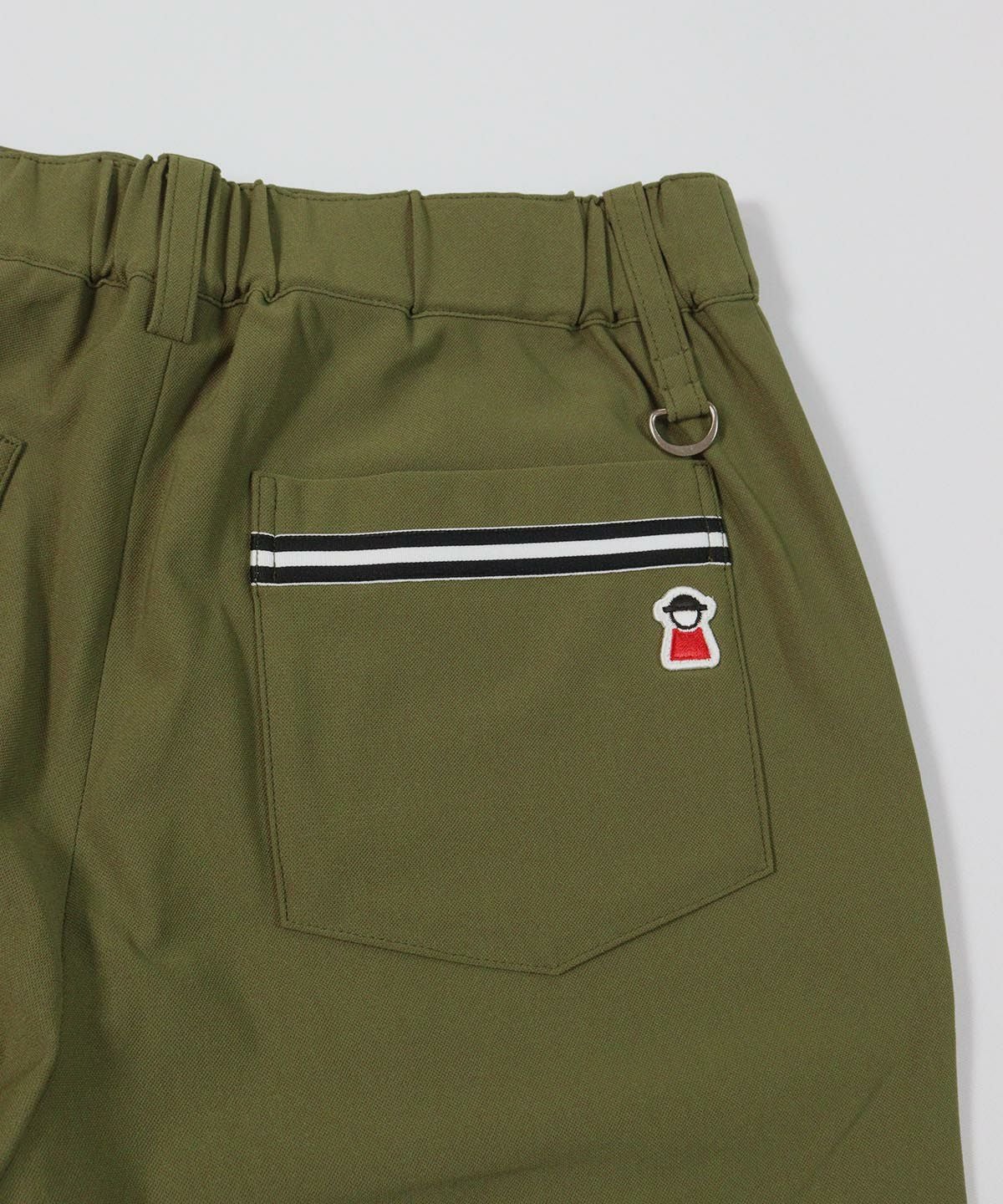 後ポケット部分（カーキ）