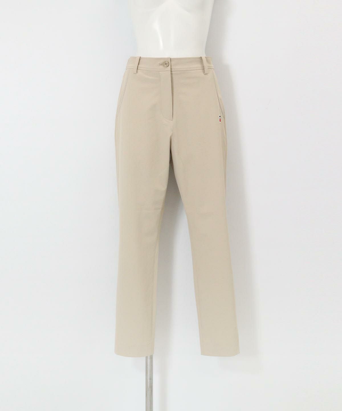 UV速乾ストライプ柄ポケットパンツ（ベージュ）