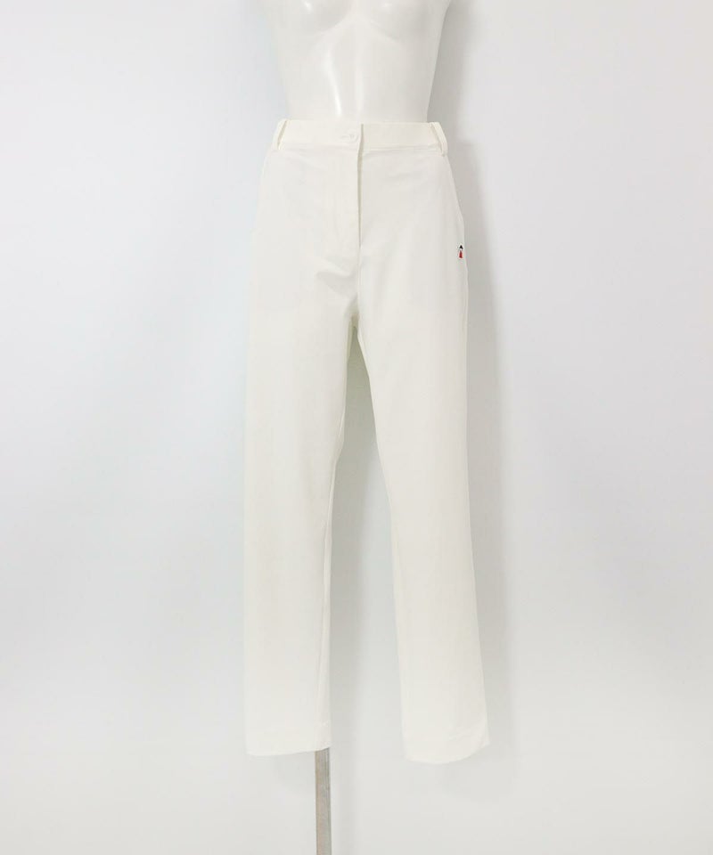  バックポケット刺繍パンツ（ホワイト）