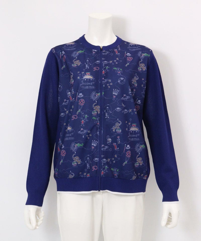 アートカーディガン(ネイビー)