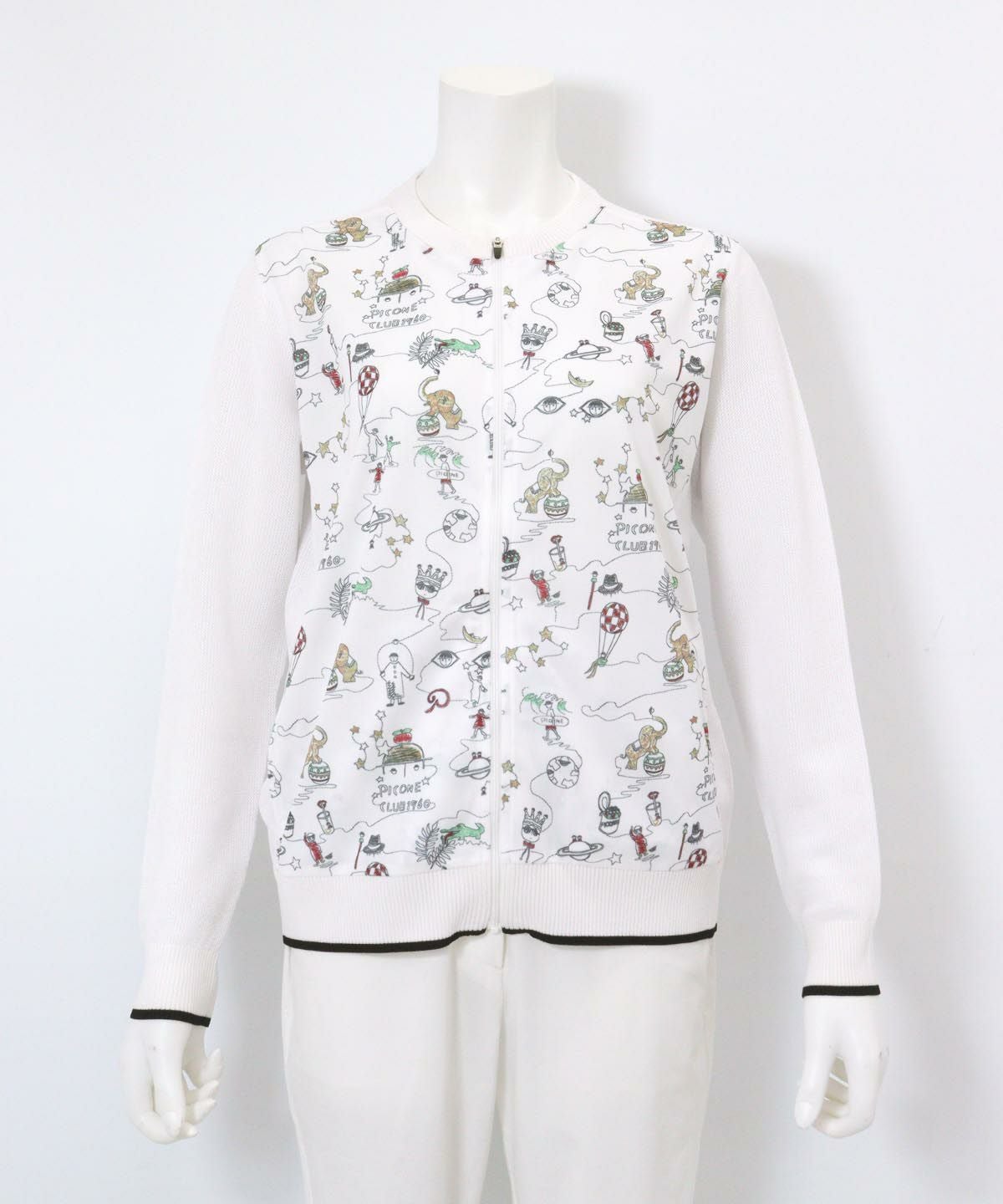 アートカーディガン(ホワイト)