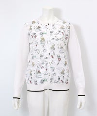 アートカーディガン(ホワイト)