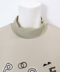 襟元部分（ベージュ）