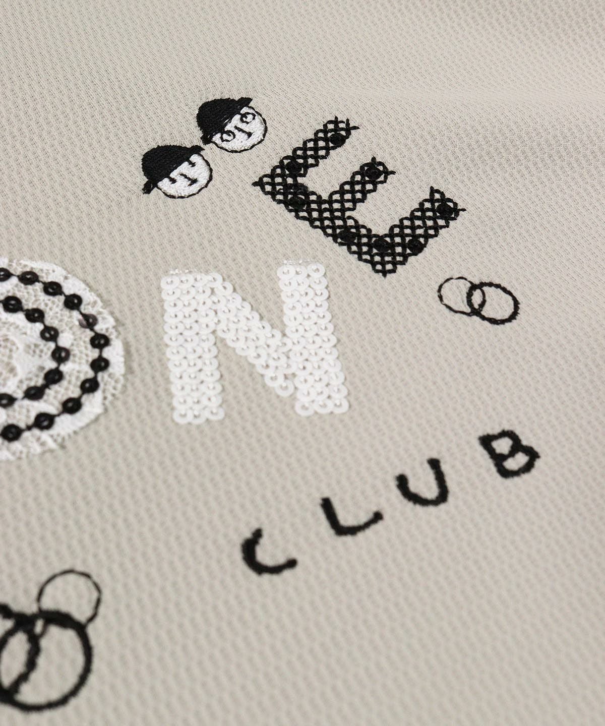 スパンコール刺繍ハイネックプルオーバー|ピッコーネクラブ