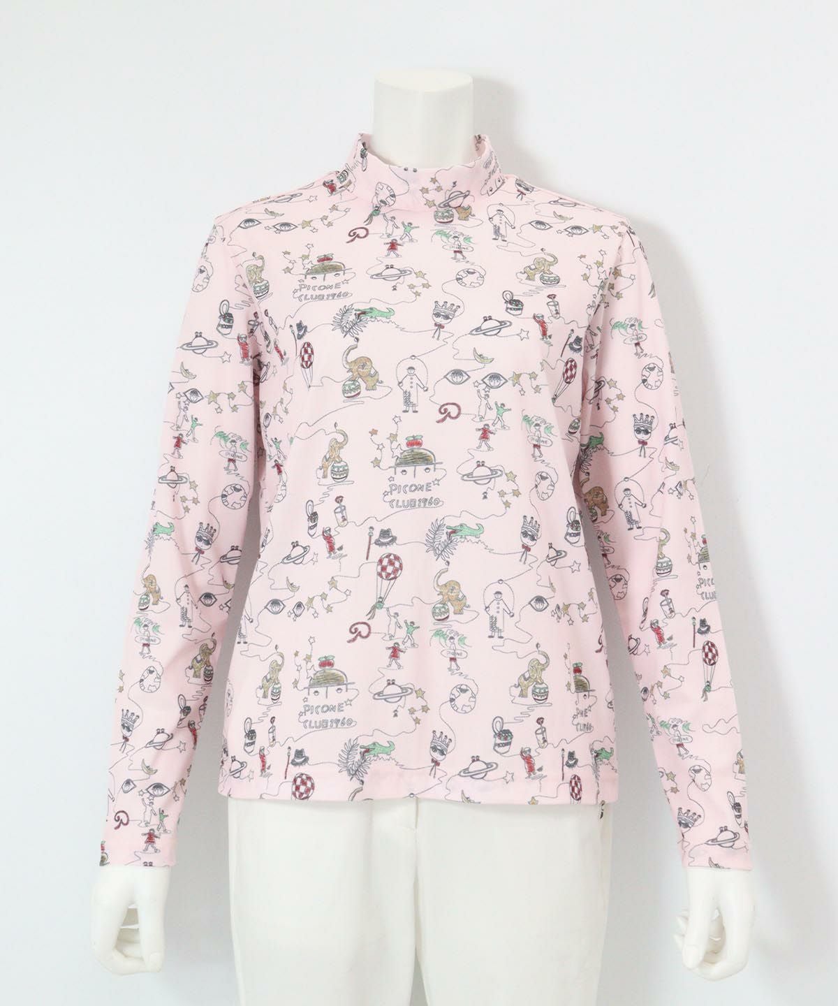 総イラストUV冷感プルオーバー（ピンク）