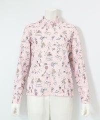 総イラストUV冷感プルオーバー（ピンク）