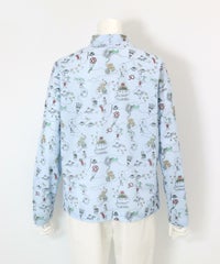 総イラストUV冷感プルオーバー後（ブルー）