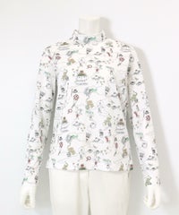 総イラストUV冷感プルオーバー（ホワイト）