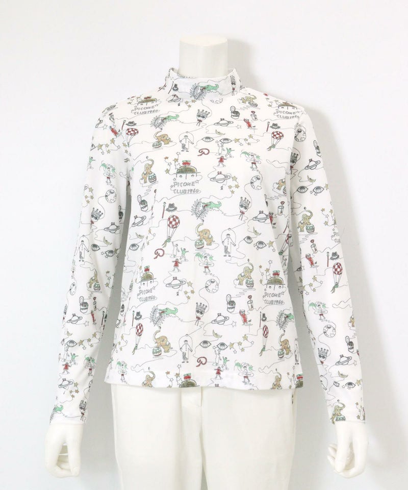 総イラストUV冷感プルオーバー（ホワイト）