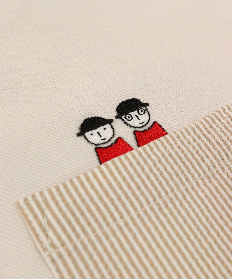 胸元デザインアップ(ベージュ)