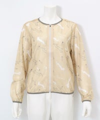 ダックス柄メッシュ速乾ブルゾン(ベージュ)