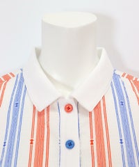 襟部分（レッド×ブルー）