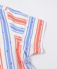 袖部分（レッド×ブルー）