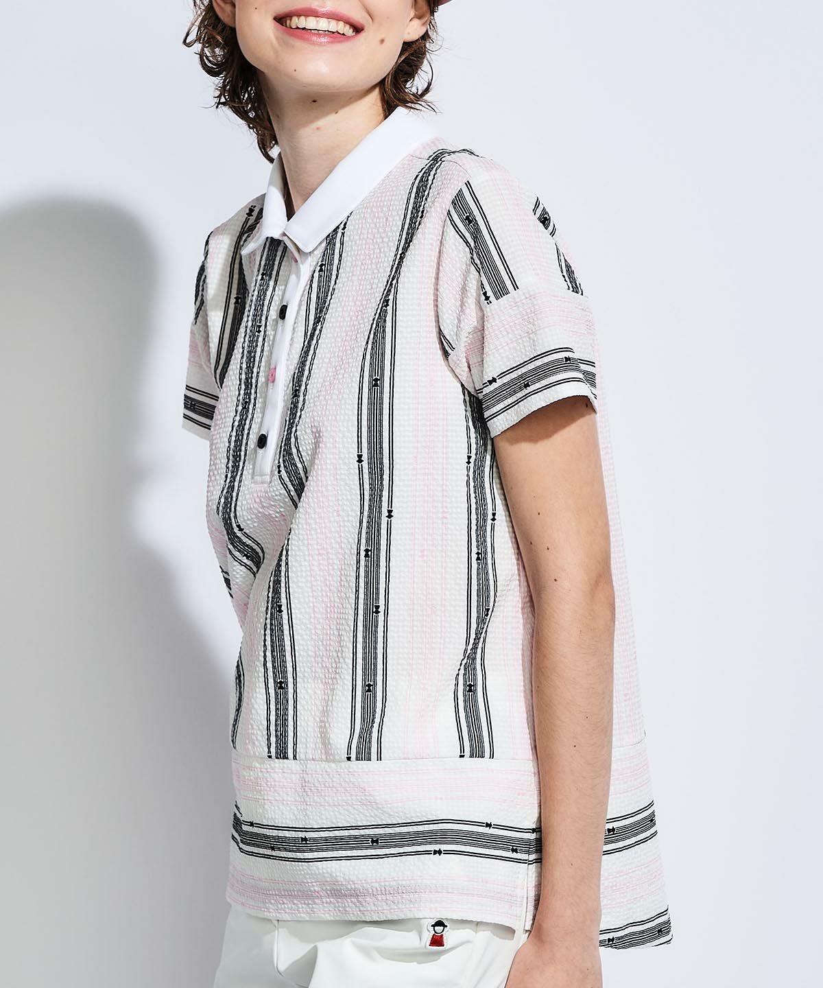 モデル着用画像（ブラック×ピンク）