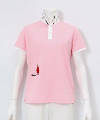 UV速乾ポイント刺繍ポロシャツ(ピンク)