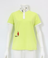 UV速乾ポイント刺繍ポロシャツ(イエロー)前