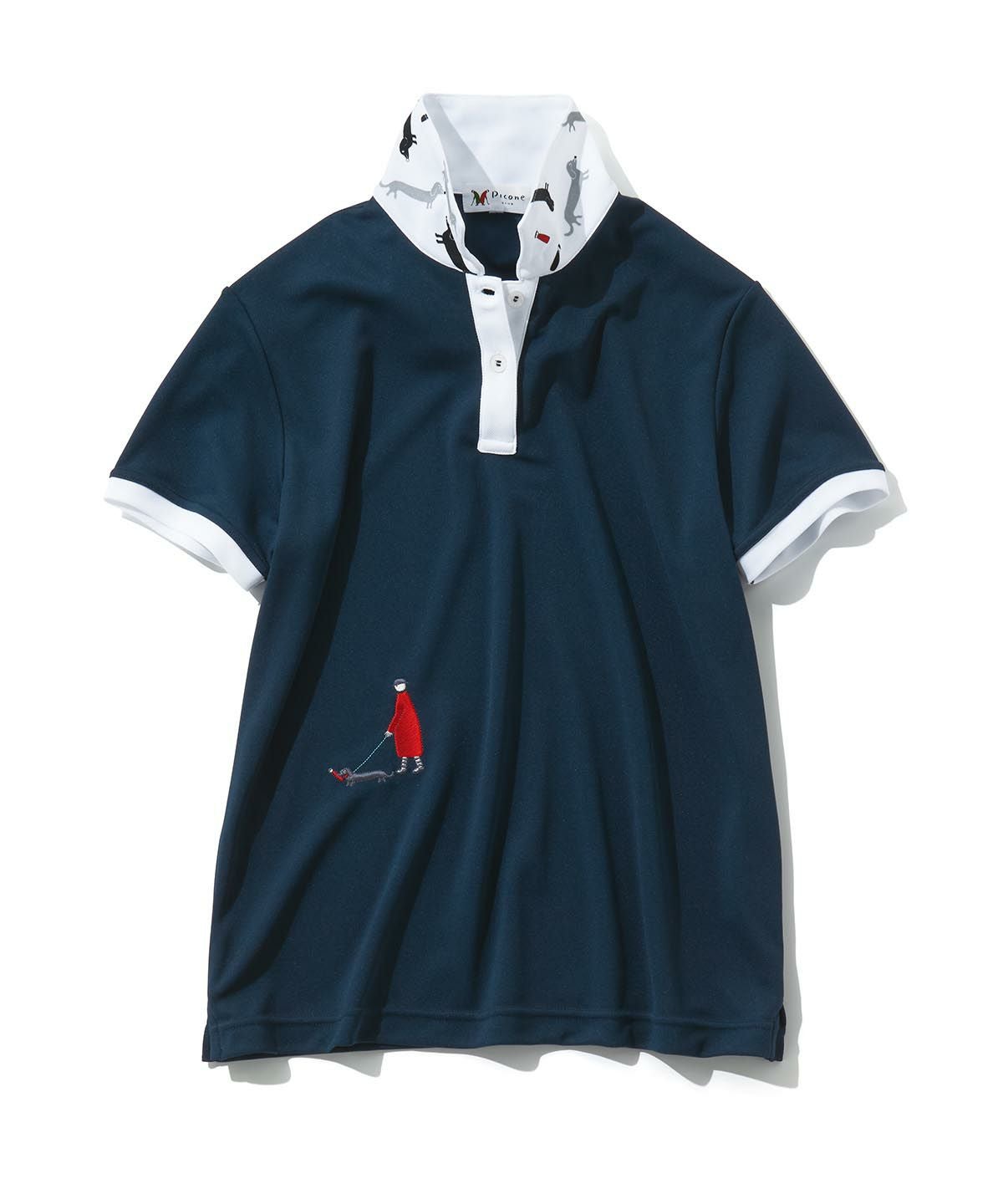 【未使用】Picone Club ネイビー 長袖ポロシャツ ピッコーネクラブ　Ⅲ picone club - 長袖ポロシャツ | ブルー | メンズ | ゴルフウェア