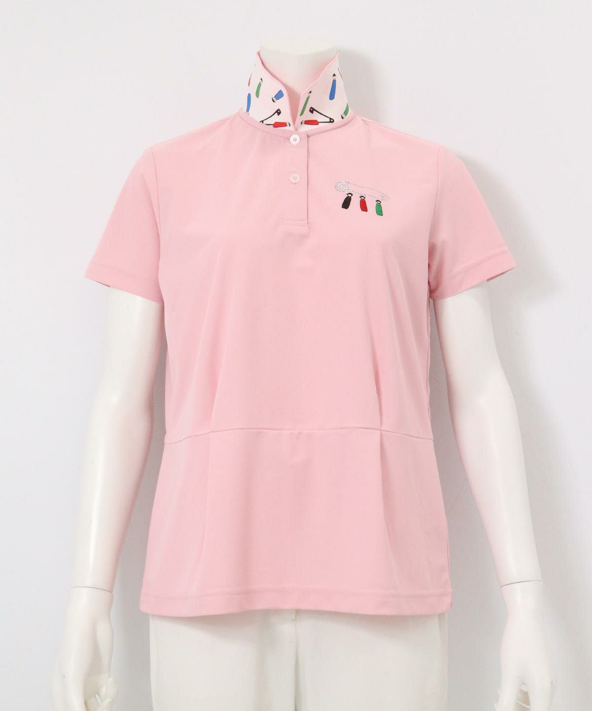 襟裏プリント速乾ポロシャツ|ピッコーネクラブ-アウトレット- - ゴルフ