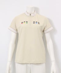 ハーフジップ速乾プルオーバー(ベージュ)