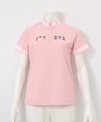 ハーフジップ速乾プルオーバー(ピンク)