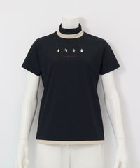 ゴルフピコプリントUV冷感プルオーバー(ブラック)