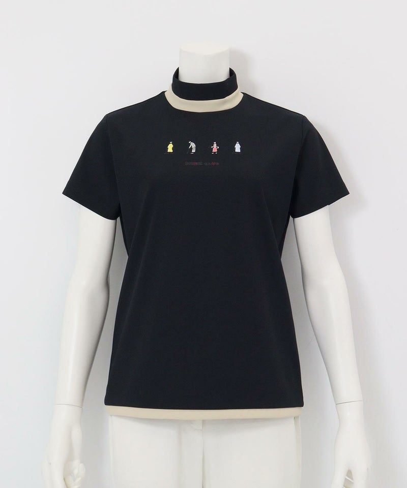 ゴルフピコプリントUV冷感プルオーバー(ブラック)