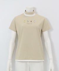 ゴルフピコプリントUV冷感プルオーバー(ベージュ)