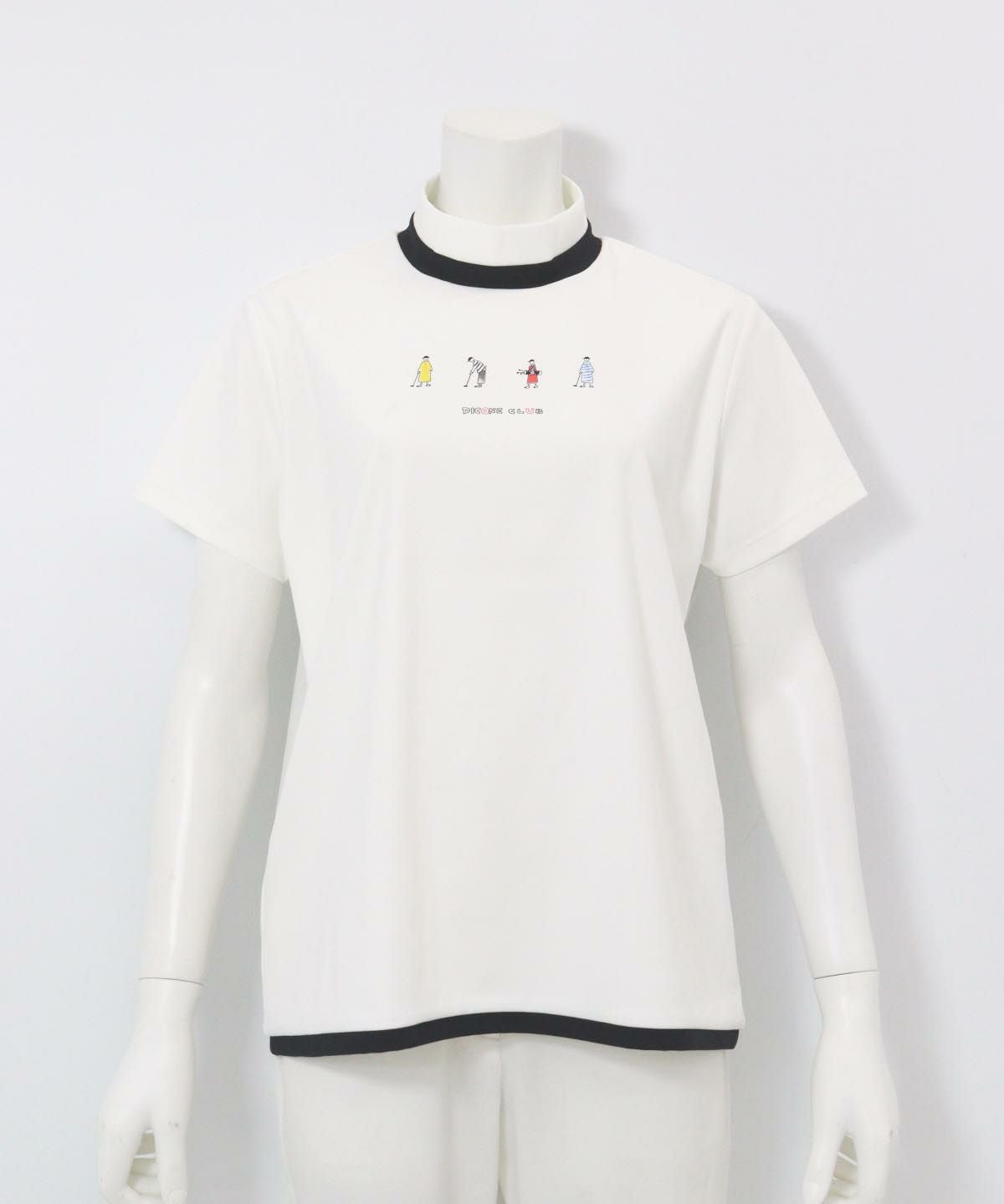 ゴルフピコプリントUV冷感プルオーバー(ホワイト)