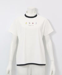 ゴルフピコプリントUV冷感プルオーバー(ホワイト)