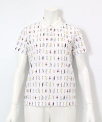 UV総柄ポロシャツ（ホワイト）