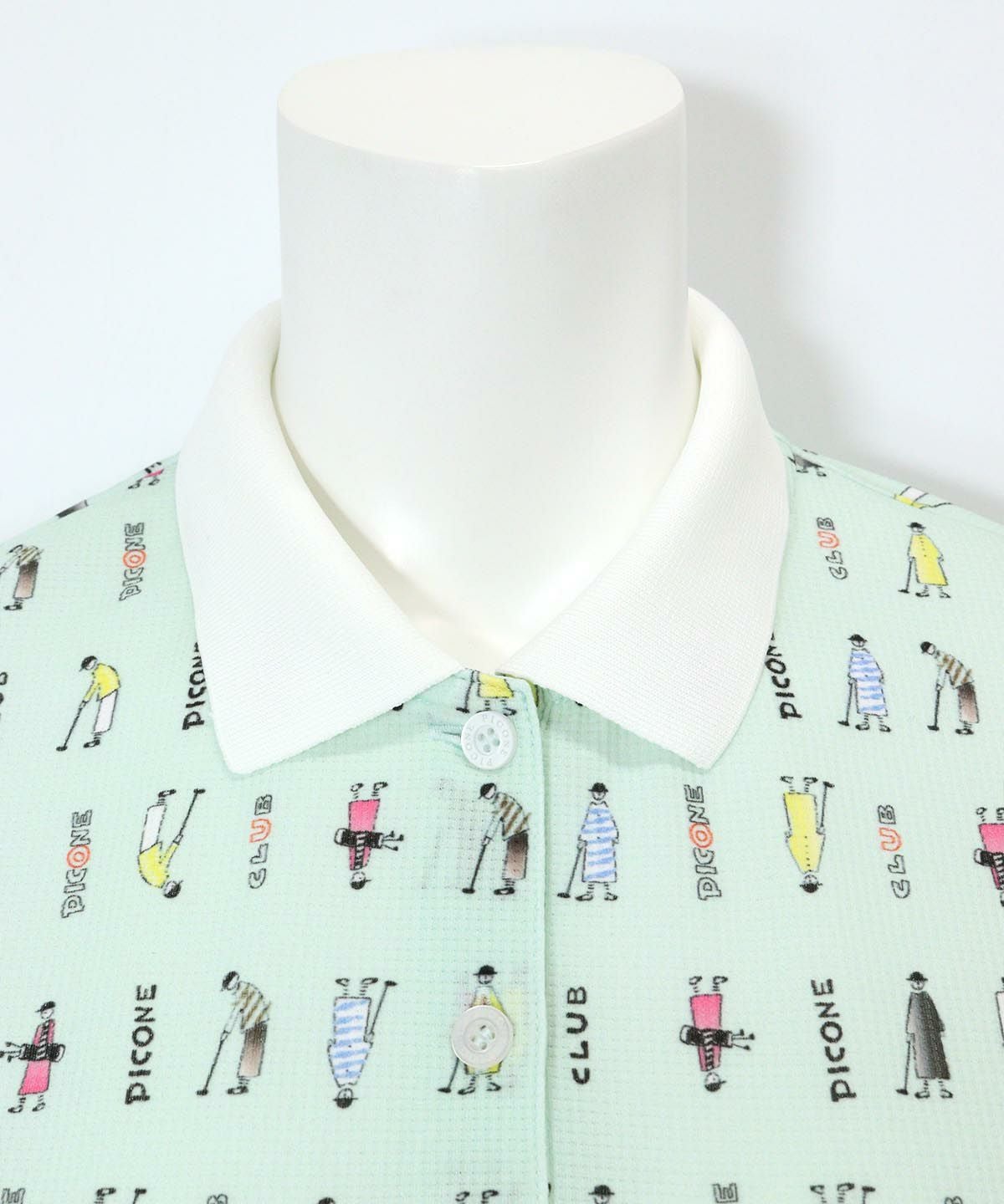 襟元部分（ライトグリーン）