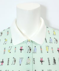 襟元部分（ライトグリーン）