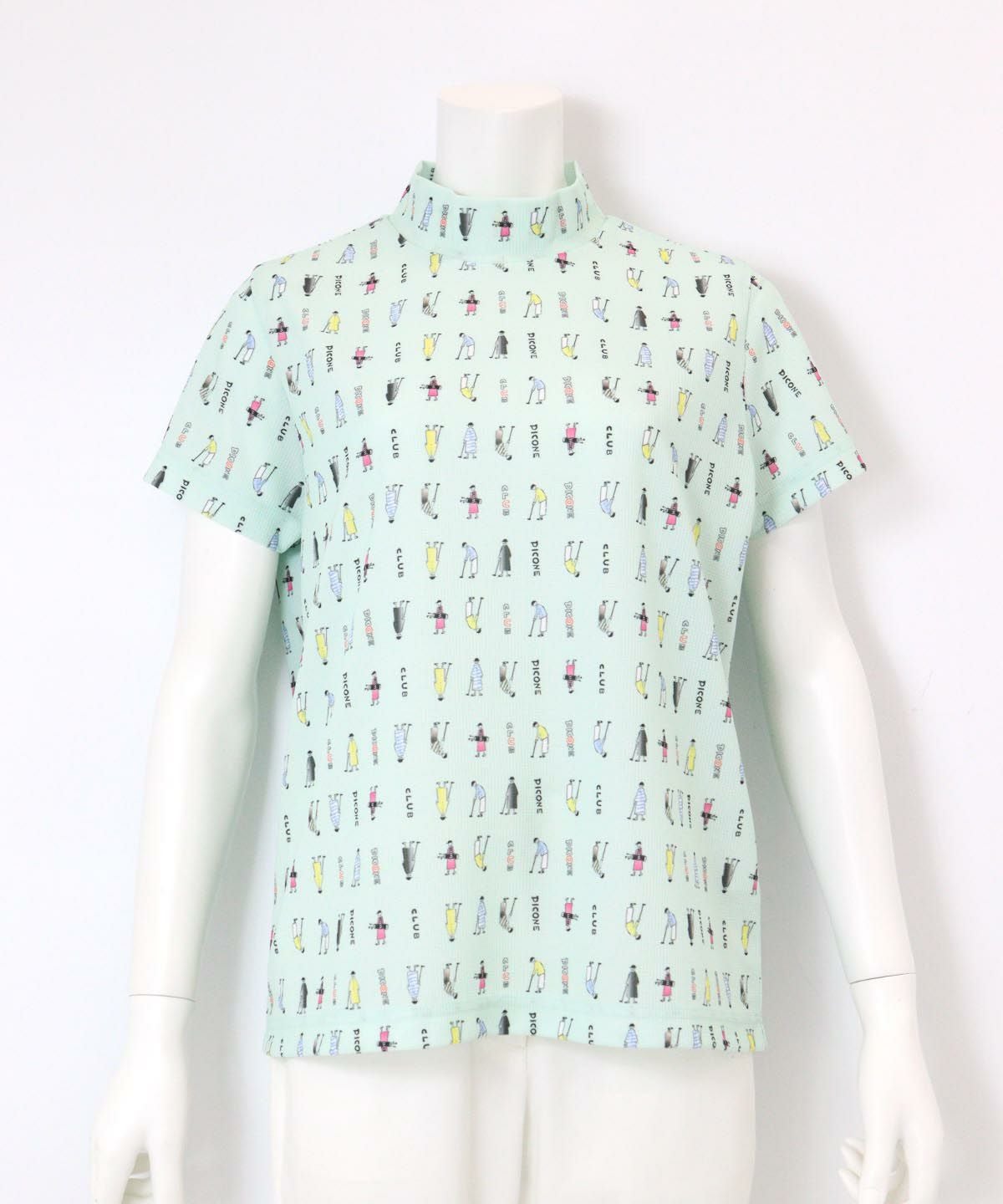 ゴルフピコ柄プルオーバー(ライトグリーン)