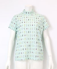 ゴルフピコ柄プルオーバー(ライトグリーン)