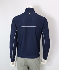 【メンズ】UVパイピングブルゾン後（ネイビー）