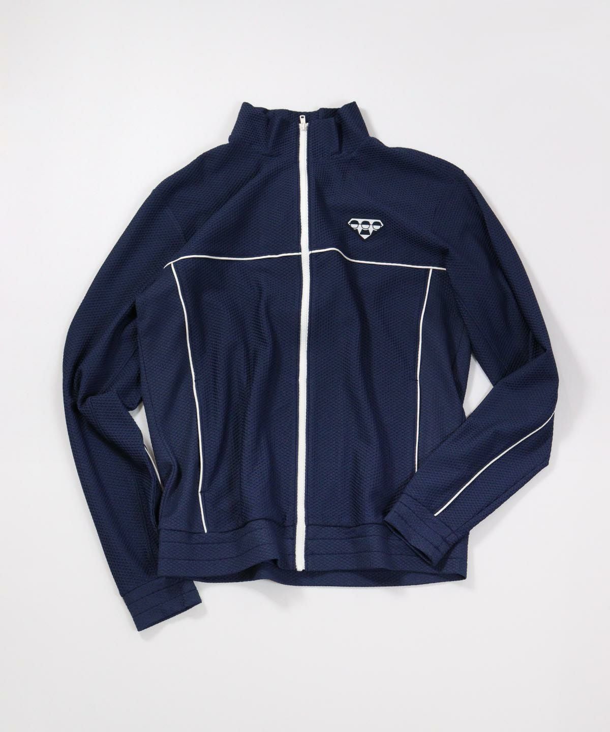 【メンズ】UVパイピングブルゾン（ネイビー）