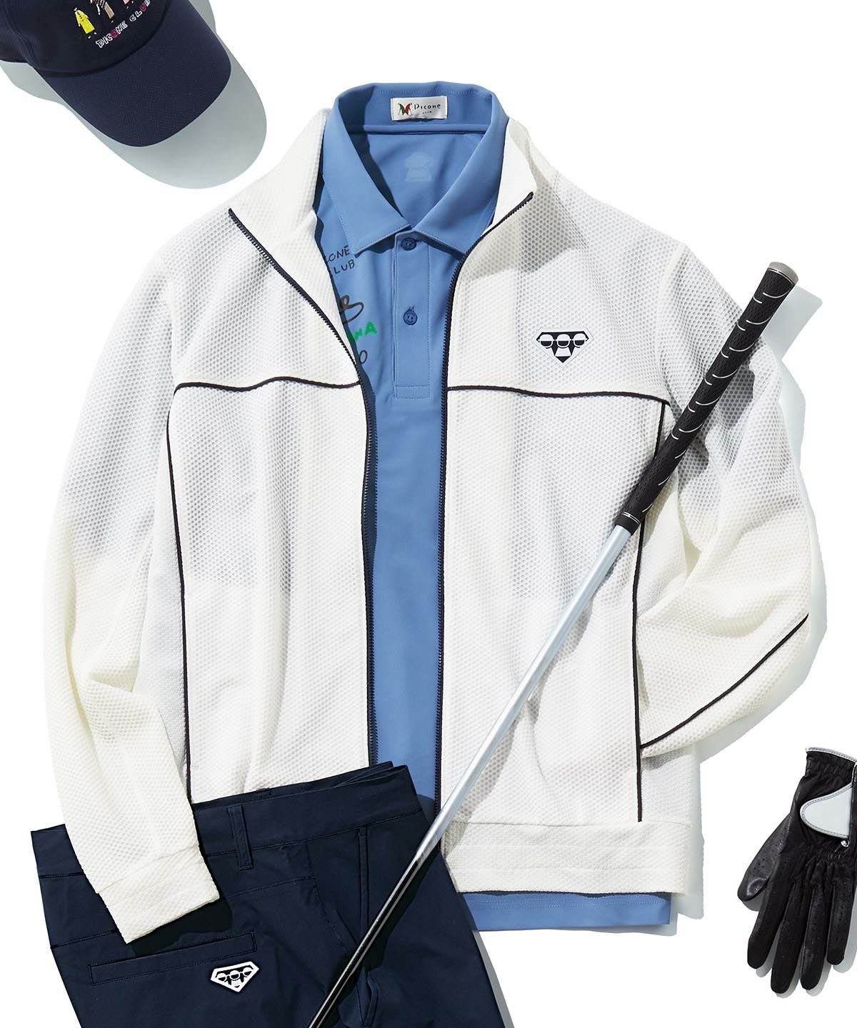 メンズ】UVパイピングブルゾン|ピッコーネクラブ-アウトレット