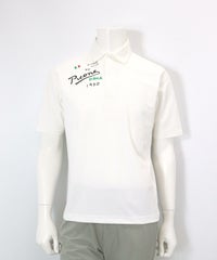 【メンズ】速乾プリントポロシャツ(ホワイト)