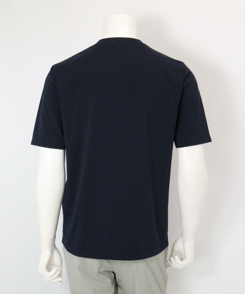 【メンズ】UV速乾プリントＴシャツ後（ネイビー）