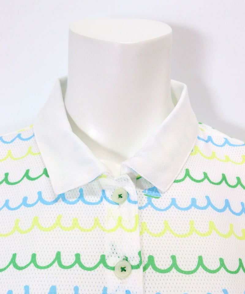 襟部分(ホワイト×グリーン）